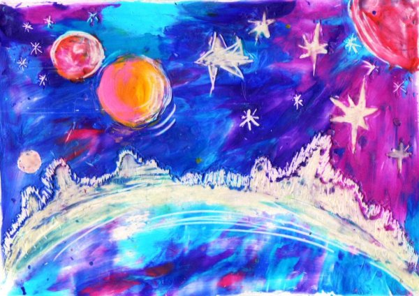 Рисование Неизвестная Планета