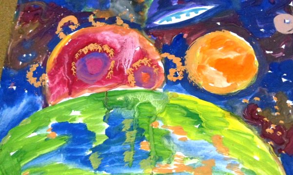 Рисование на тему космос