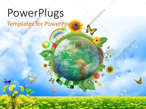 Цветущая Планета земля для детей