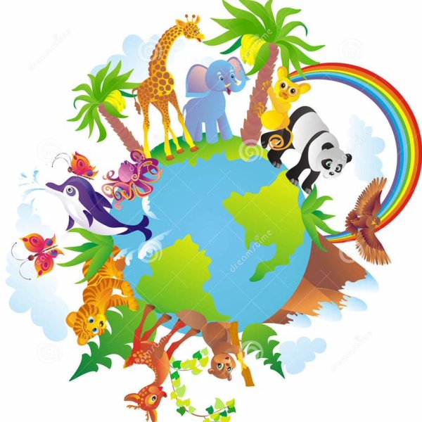 Животные на земном шаре