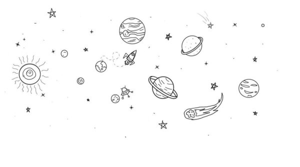 Маленькие планетки рисунки
