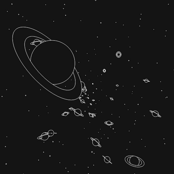 Космос чёрно белый