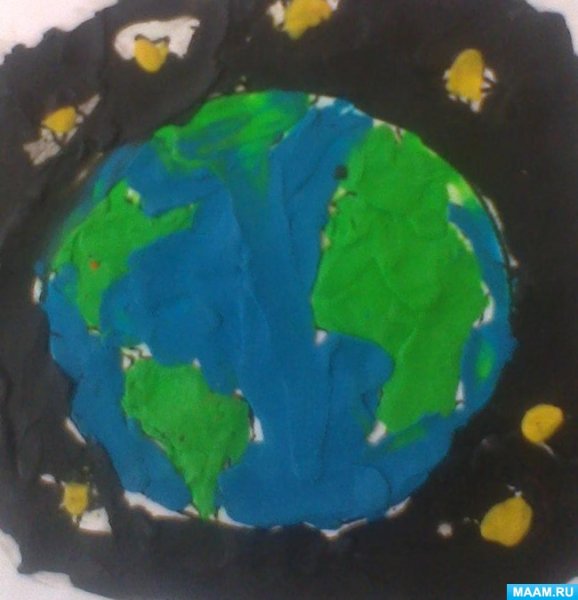 Пластилинография Планета земля