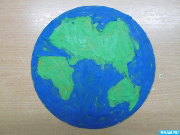 Рисование Планета земля в средней группе