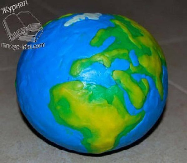 Как сделать модель Земли поэтапно