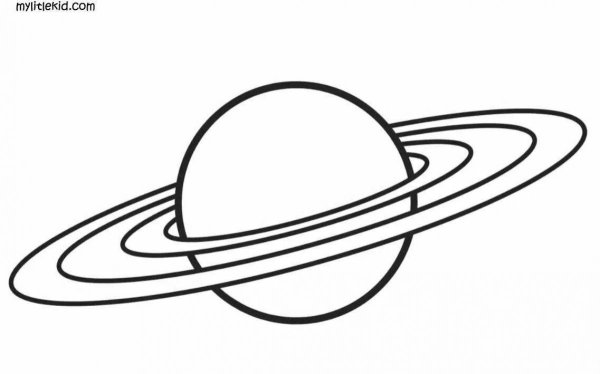 Сатурн раскраска для детей