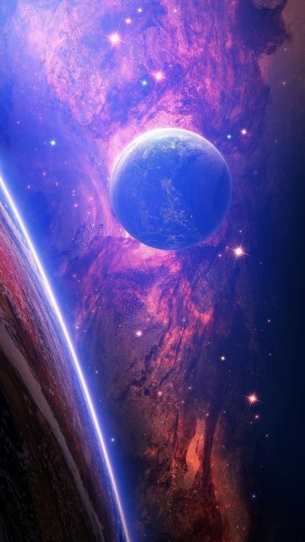 Космос и планеты вертикальные