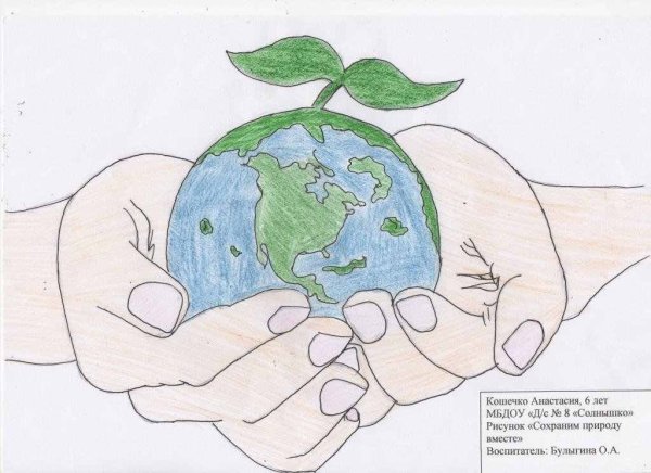 Плакат береги свою планету