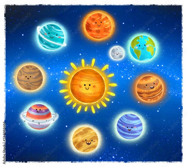 Коллаж Солнечная система