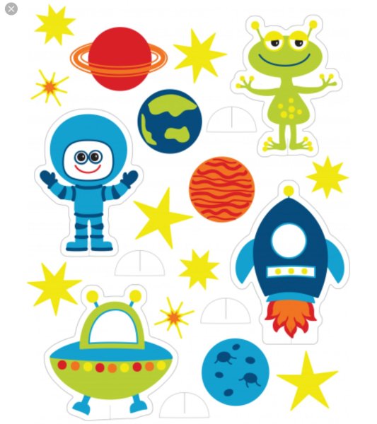 Заготовки для аппликации космос