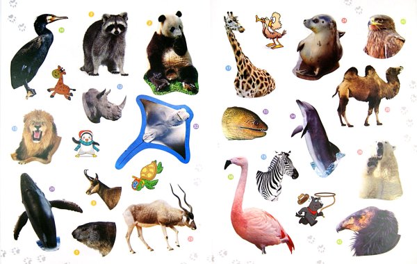 Наклейки животные севера