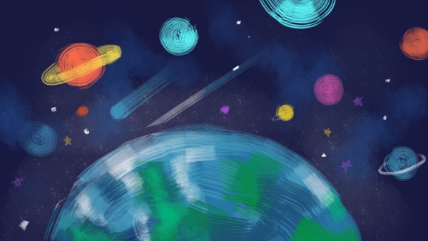 Космос иллюстрация