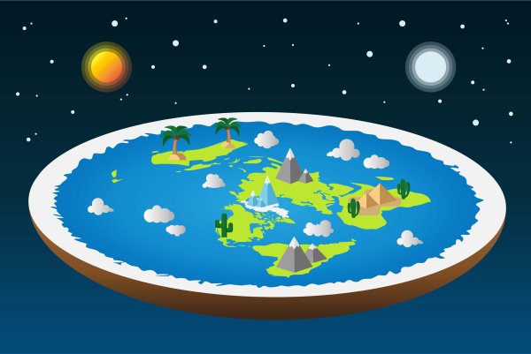 Плоская земля для детей
