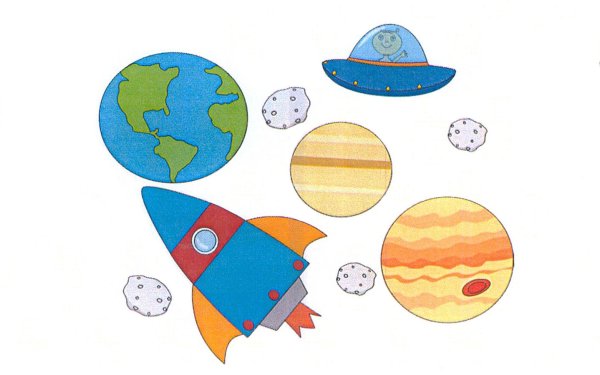 Планеты аппликация для детей