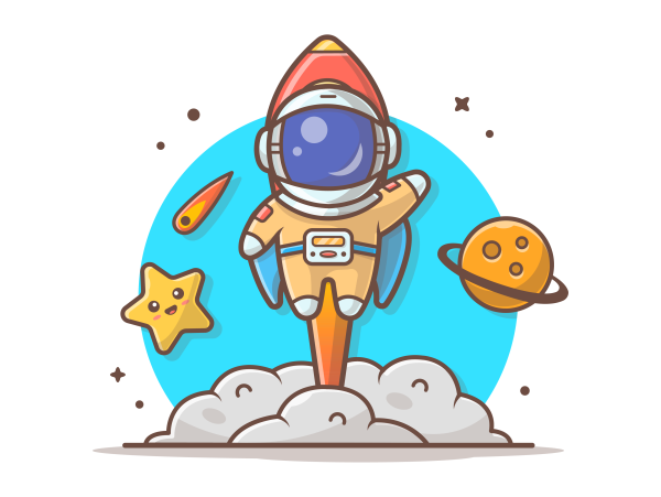 Мультяшные космонавты