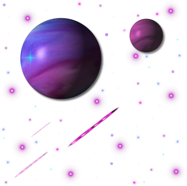 Космос на прозрачном фоне