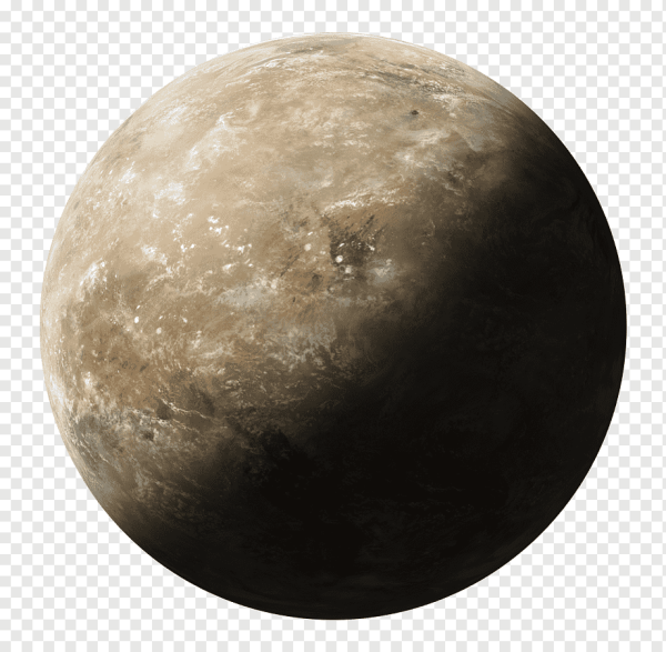 Плутон Планета на белом фоне