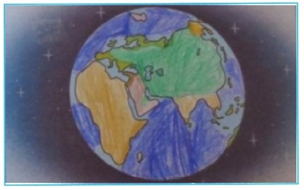 Глобус раскрасить в окружающий мир 1 класс рабочая тетрадь