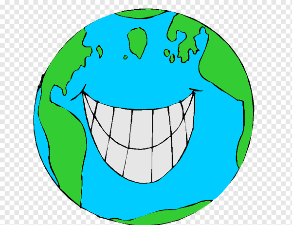 Планета земля улыбается