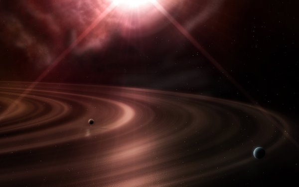 Красная Планета с кольцом