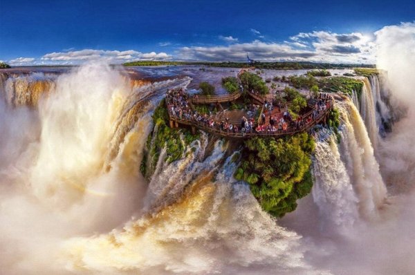 Водопад Игуасу панорама