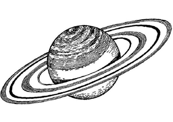Сатурн рисунок
