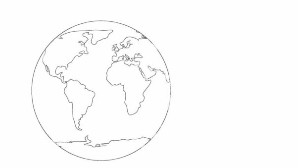 Контурное изображение земли