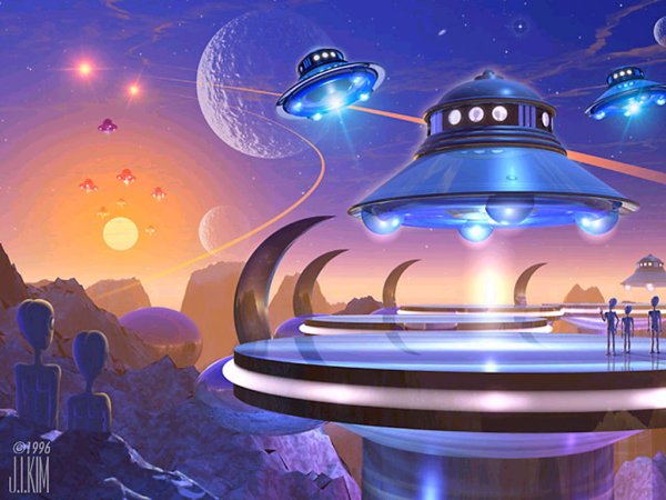 Сказочный космический город