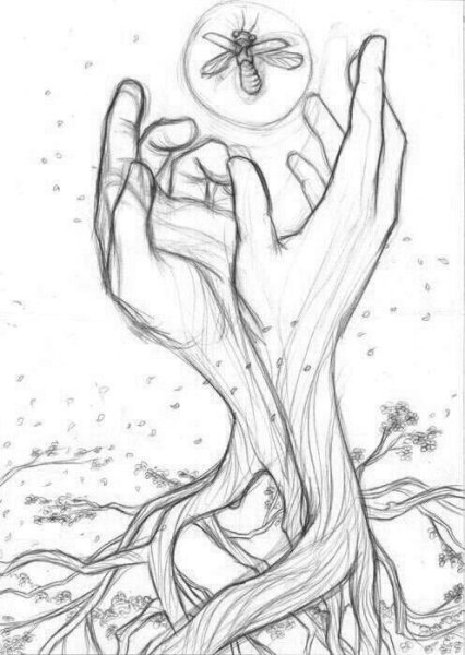 Экология рисунок карандашом