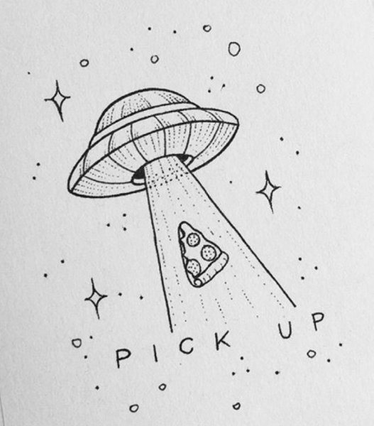 Рисунок космоса карандашом для срисовки