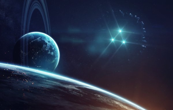 Космос звезды планеты