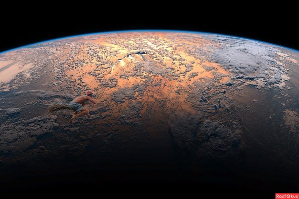 Планета вид из космоса