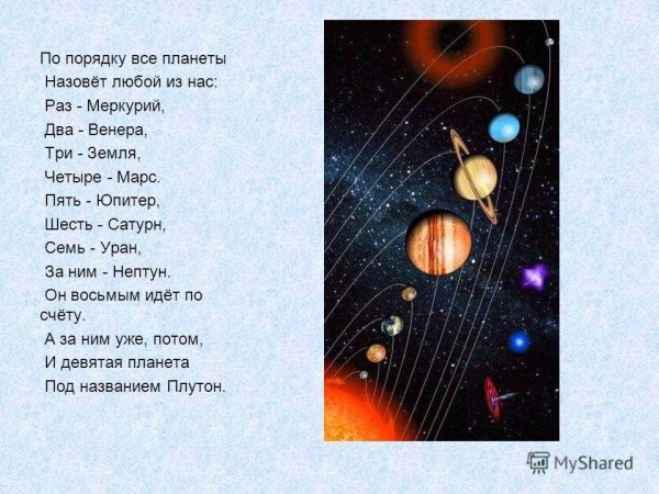 Стихи про космос