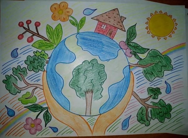 Рисование на тему земля