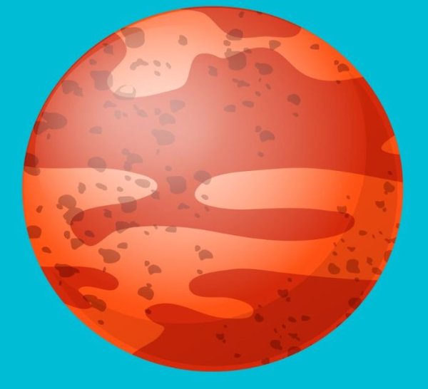 Марс Планета рисунок