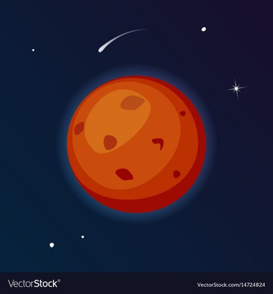 Марс Планета рисунок