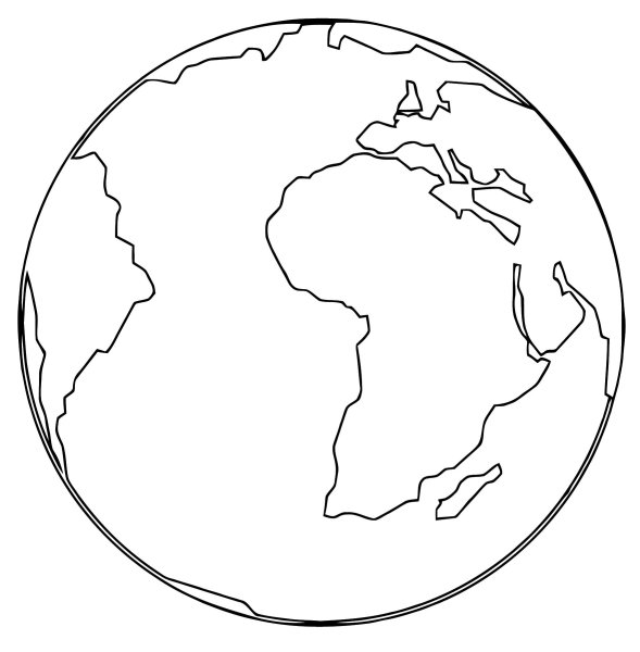 Планета земля раскраска для детей