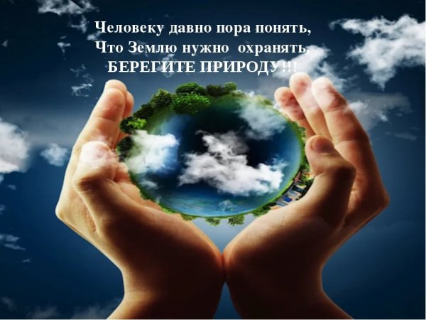 Природу надо беречь