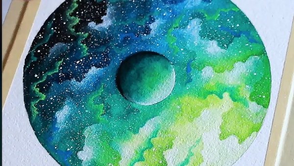 Зеленая Планета красками