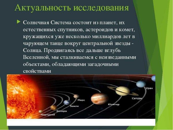 Исследование солнечной системы