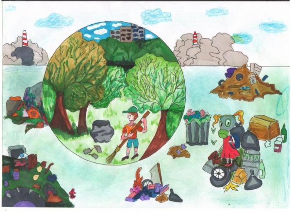 Загрязнение природы для детей