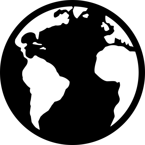 Земной шар силуэт