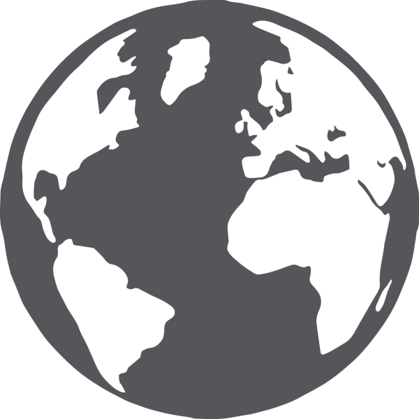 Глобус силуэт