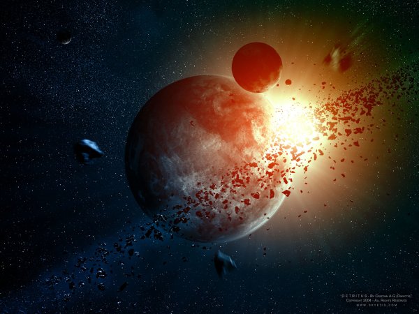 Космос взрыв планеты