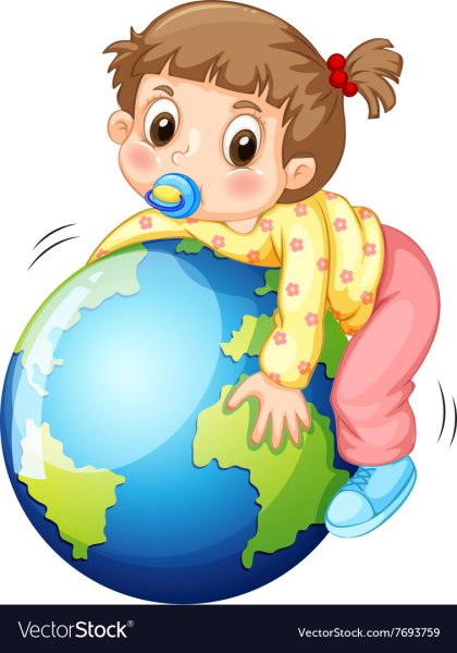 Малыш в земном шаре