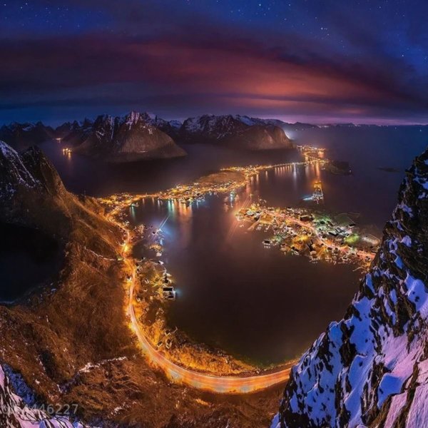Лофотенские острова Северное сияние
