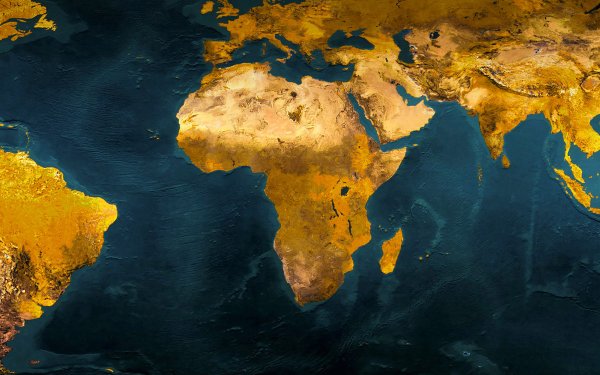 Африка вид из космоса