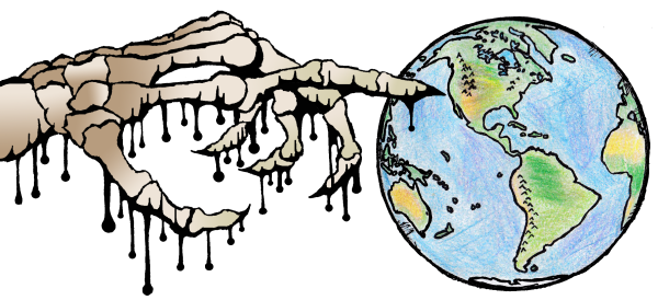 Загрязненная Планета без фона