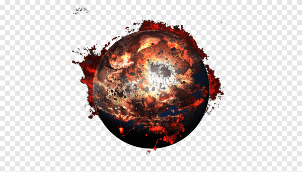 Сгоревшая земля без фона