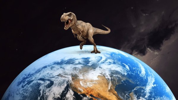 Динозавр в космосе